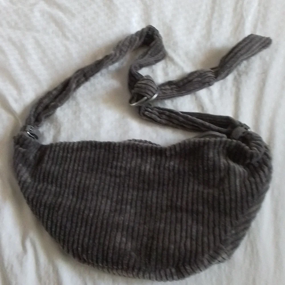 Free People Carrie Cord Frosted Earth Slouchy Corduroy Sling Bag
